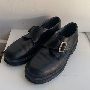 Vintage Black Loafer Shoes